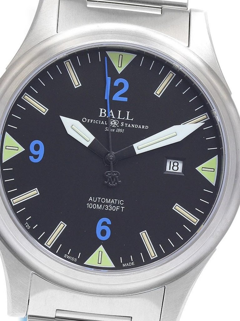 Ballwatch Stokeman Ii Nm2090cSjBkbe Date Black Dial Automatic Mens